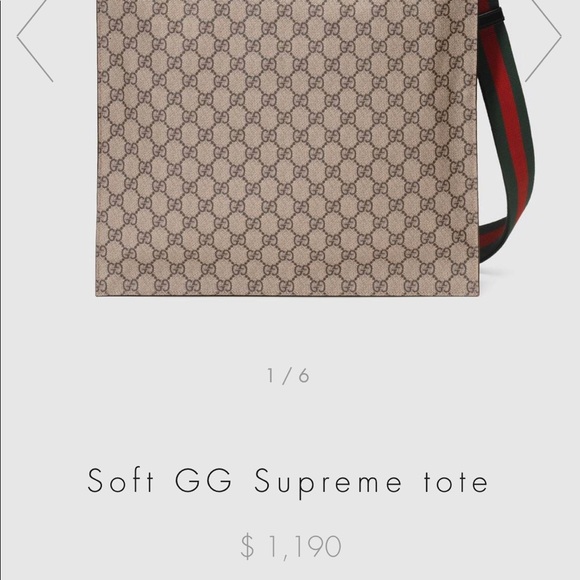GUCCI Messenger bag/ supreme GG - Picture 2 of 8